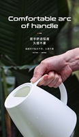Penyiram Plastik Panas 1.8L Bulat 15x17cm Kecil untuk Dalam Ruangan dengan Cerat Panjang untuk Tanaman Rumah & Taman