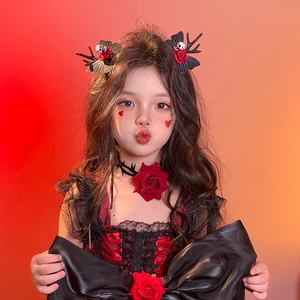 2025 Halloween méchant squelette citrouille papillon pinces à <span class=keywords><strong>cheveux</strong></span> pour bébé filles sorcière diable Alligator pour enfants enfant <span class=keywords><strong>cheveux</strong></span> accessoires - Product Image 3