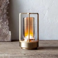 TAIKOO Creative Style Dimmable Home Decor Lampe Lampes De Table Or Usb Rechargeable Batterie Sans Fil En Aluminium De Luxe Moderne
