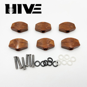HIVE 多种款式 多种配色 6 件/套 塑料通用吉他旋钮帽 电吉他调音栓手柄配件 - Product Image 2
