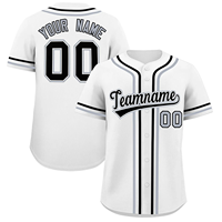 Desain Jersey Bisbol Kustom Nomor Nama Cetak Klasik Kaos Softball Pria Wanita Seragam Tim Pemuda Hadiah Liburan