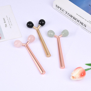 Masseur à rouleaux en <span class=keywords><strong>jade</strong></span> et alliage <span class=keywords><strong>de</strong></span> zinc, appareil <span class=keywords><strong>de</strong></span> beauté portable pour le lifting des yeux et l'amincissement du visage à domicile - Product Image 3