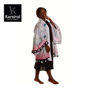 卸売女性のハロウィーンカーニバルコスプレ衣装日本のアニメ着物蝶ローブセットポリエステル - Product Image 2