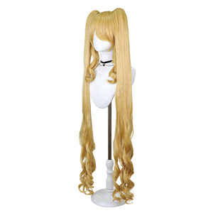 Vero rosso Anime Cosplay parrucca doppia <span class=keywords><strong>coda</strong></span> <span class=keywords><strong>di</strong></span> <span class=keywords><strong>cavallo</strong></span> con decorazione a rete rosa regolabile parrucca berretto carattere <span class=keywords><strong>capelli</strong></span> per le donne all'ingrosso - Product Image 2