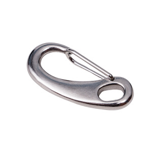 Stainless Steel Spring <b>Hook</b> <b>Boat</b> Fitting Marine Hardware Keychain Ring Accessory - Product Image 1