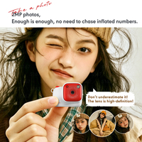 Appareil photo pour enfants avec écran IPS de 1,47 pouce, photos 2MP, filtres rétro, photographie de nuit, charge Type-C, vidéo HD 1080P