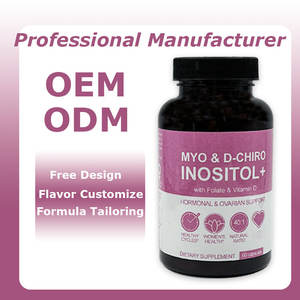 Capsules de Myo-Inositol et D-Chiro-Inositol, rapport 40:1, complément de soutien pour le syndrome des ovaires polykystiques (SOPK) avec folate et vitamine D3, pour la fertilité et l'équilibre hormonal - Product Image 6