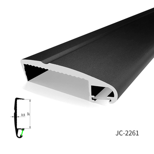 45 độ xiên sáng nhôm hồ sơ dẫn dưới ánh sáng nội các cho 36mm dày Kệ Hội Đồng Quản Trị - Product Image 5