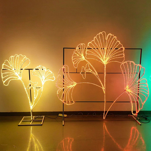 Tùy Chỉnh Thiết Kế 2D <span class=keywords><strong>LED</strong></span> Màu Xanh Lá Cây Ginkgo Lá Motif Đèn Cho Thương Mại Trang Trí Ngoài Trời Không Thấm Nước Bãi Cỏ Vườn Đường Phố Ip65 - Product Image 1