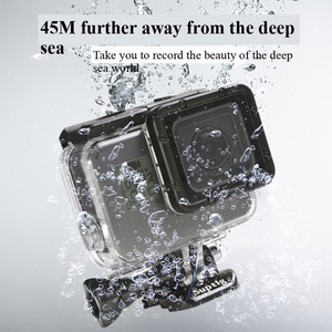 Boîtier anti-poussière et étanche avec objectif pour sous-marin 45m, noir, compatible avec <span class=keywords><strong>GoPro</strong></span> <span class=keywords><strong>Hero</strong></span> 7, 6, 5/<span class=keywords><strong>2018</strong></span>, pas besoin de démonter - Product Image 6