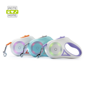 Peite Home <b>Retractable</b> Pet Leash Automatic Dog <b>Lead</b> With Light Purple Orange Green ABS Material For Walks - Product Image 2