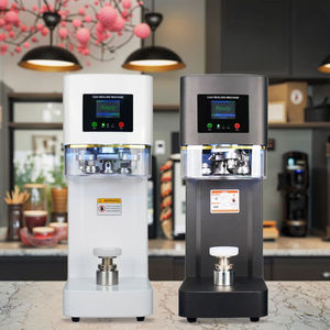 Tragbare elektrische PET-Aluminium-Dosen versiegelung Automatische # Deckels chließ maschine für Getränke Neuwertige Getriebe kern komponenten - Product Image 2