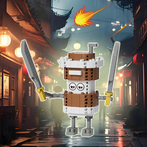 Cross-Border AI Edición en el extranjero Juguete de bloques de construcción Shanghaijing Stick Man Cocodrilo Bomber Shark Boy Modelo ensamblado de plástico - Product Image 4