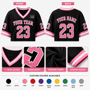 Jersey Corto Personalizado OEM ODM para Mujer, Top Deportivo Transpirable con Logotipo, Nombre y Número Personalizados para Equipos, Clubes y Eventos - Product Image 2