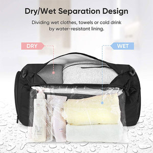 <span class=keywords><strong>Sac</strong></span> de sport léger et compact, imperméable, pour week-end, pour femmes et hommes, avec compartiments pour chaussures et vêtements mouillés - Product Image 4