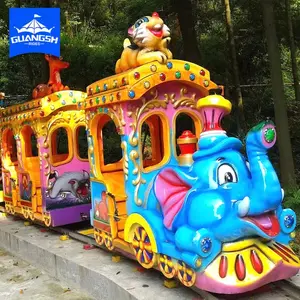 Tours de train de rail d'éléphant de manèges d'amusement d'intérieur et extérieurs de kiddie à vendre