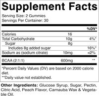 AOGUBIO Gommes pré-entraînement OEM de marque privée Gommes BCAA Gommes vitamines C Bcaa