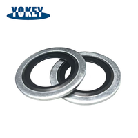 High Pressure Bonded Seals Dowty Washer IATF 16949 Zinc Plated NBR FKM Gasket for Hydraulic Valve Cylinder Pipe Connection