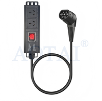 Adaptateur de charge EV AOTAI Type 2 vers prise UK 3 gang V2L, nouveau câble pour BYD MG XPENG Geely AION JAECOO ICAR, utilisation extérieure