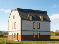 Villa modulaire préfabriquée moderne en acier galvanisé à faible coût avec système d'isolation thermique et d'économie d'énergie pour usage résidentiel, hôtelier ou commercial