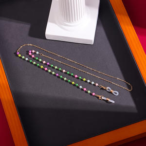 Chaînes de <span class=keywords><strong>lunettes</strong></span> en alliage <span class=keywords><strong>pour</strong></span> femmes collier en métal chaîne <span class=keywords><strong>cordon</strong></span> <span class=keywords><strong>pour</strong></span> <span class=keywords><strong>lunettes</strong></span> de lecture <span class=keywords><strong>lunettes</strong></span> de retenue porte-chaîne - Product Image 2