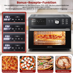 30L Digitale Elektrische Heteluchtfriteuse Oven Gezonde Olievrije Heteluchtfrituren 21 Voorgeprogrammeerde Menu's Dubbele Kookfunctie Heteluchtfriteuse Toaster Oven - Product Image 2