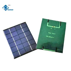 Mini caricatore pannello solare ZW-136110-6V leggero silicone modulo solare PV 2.1W resina epossidica pannello solare 6V