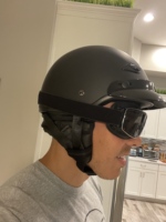Casque de moto demi-face OOH ABS, design vintage, nouvelle taille XL, homologué DOT, unisexe pour hommes et femmes, utilisation sur scooter