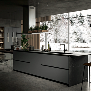 Đa màu sắc phù hợp với hiện đại Matte sơn kết thúc kết hợp đảo nền tảng và tủ tường tủ bếp - Product Image 2