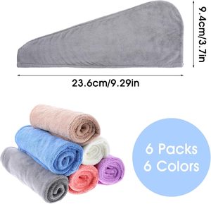 Wholesale Custom logo Personalized <b>Microfibre</b> <b>Hair</b> <b>Towels</b> <b>Towel</b> Turban Microfiber Quick Dry for - Product Image 5