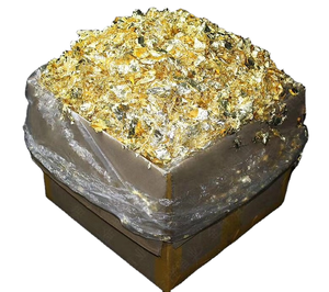 Feuilles d'or imitation de haute qualité, 1 kg, petits fragments, feuilles de cuivre, <span class=keywords><strong>technique</strong></span> de coulée, <span class=keywords><strong>dorure</strong></span>, artisanat, utilisation pour la remise de diplômes - Product Image 1