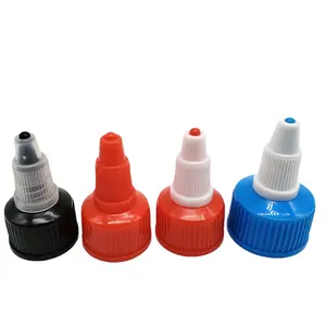 Pp Plastic Bottles W/Twist Open-Twist Close Caps For Ink Jar