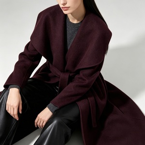 Tyan New High End Fashion <strong>Women's</strong> Winter Double Sided Wool Cashmere Silk Long <strong>Coat</strong> High Quality Oversized Long <strong>Trench</strong> <strong>Coat</strong> - Product Image 2