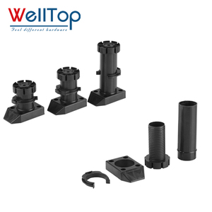 WELLTOP Meilleures ventes : Accessoires <span class=keywords><strong>de</strong></span> quincaillerie pour meubles – Pieds <span class=keywords><strong>de</strong></span> nivellement réglables en plastique 80-180 mm pour armoires, meubles <span class=keywords><strong>de</strong></span> cuisine et canapés - Product Image 1