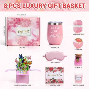 Luxury Mothers Day Gift <b>Box</b> Bath Salt Scented Candle Soap Combo Spa Relaxation <b>Present</b> <b>for</b> Mother Wedding Bridesmaid Guest Favor - Product Image 4