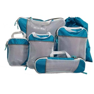 6 PCS Compression Packing Cubes Travel Luggage Packing Organizers with Mesh Extensible Suitcase <strong>Organiser</strong> for Travel - Product Image 1