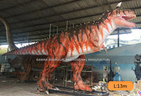 Carnotaurus à mouvements flexibles, dinosaures animatroniques réalistes, usine de dinosaures animatroniques de Zigong Kawah