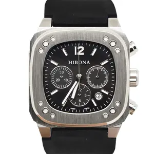 新设计机械自动手表定制标志男士eta 7750手表计时运动豪华腕表