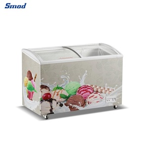 Double Glass Sliding Door Ice Chest <b>Freezer</b> Top Open Vertical Ddh-286c Double Glass Sliding Door Ice Chest <b>Freezer</b> - Product Image 4