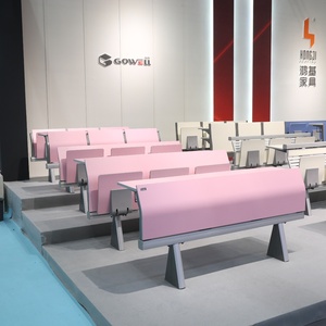 Banco e Sedia <span class=keywords><strong>Rosa</strong></span> per Studentesse con Tavoletta Scrittoio, Arredo Scolastico in Legno, Sedie per Studentesse Universitarie - Product Image 1