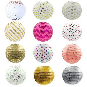 Lampe d'éclairage ronde lanterne en <span class=keywords><strong>papier</strong></span> ronde chinoise/japonaise pour artisanat d'ornement de fête de mariage paysages extérieurs faits à la main pour la rue - Product Image 6