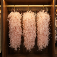 Plumes d'autruche teintées ultra-denses de la marque Xinyuling, bandes de boa en plumes d'autruche à 20 couches, longueur 1m/2m, décorations de Noël