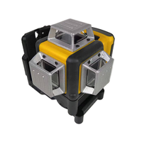 Livella Laser Verde DW089LG ad Alta Precisione, 360 Gradi Orizzontale e Verticale, 12 Linee, Autolivellante, Raggio Infrarosso, per Uso Industriale