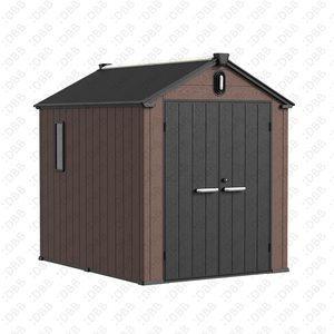 <span class=keywords><strong>Abri</strong></span> <span class=keywords><strong>de</strong></span> jardin en résine plastique <span class=keywords><strong>de</strong></span> 6 pieds (1,8 m) pour extérieur, grande structure <span class=keywords><strong>de</strong></span> rangement 6x8 avec accès facile, verrouillable et sécurisée pour outils et entrepôt - Product Image 1