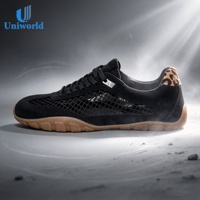 Fournisseur direct du Vietnam sur Alibaba |   Chaussures Femme - Baskets plates personnalisées pour femmes avec détail léopard, respirantes, style pieds nus