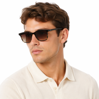 Lunettes de soleil classiques en acétate unisexes, rectangulaires, carrées, avec verres dégradés, style rétro, lunettes de mode