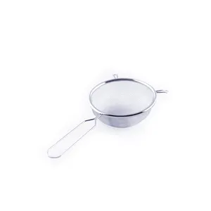 Two ears Fine Mesh Strainer Stainless Steel Kitchen Sieve Fine Mesh With Handle Handheld Strainer For Cooking