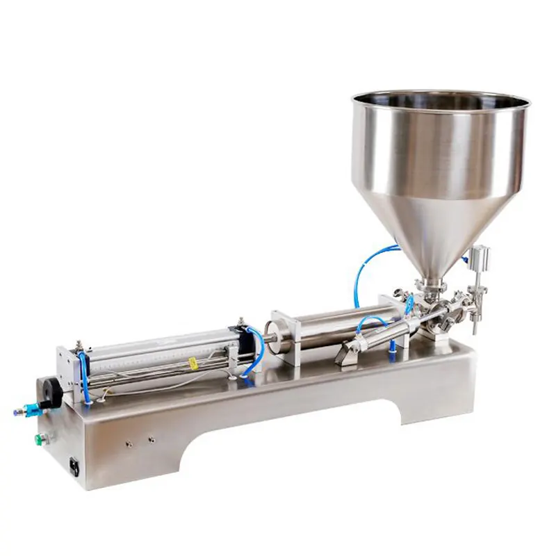 Thick Paste Filling Machine for Liquid with Particles Ketchup Sauce Packing Screw Pump