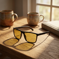 Lunettes de soleil polarisées classiques unisexes UV400, monture intégrale rectangulaire, verres TAC, légères et confortables, logo personnalisé, vente en gros, faible MOQ