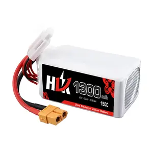 Factory Price High C-Rate 1380mAh 6S 22.2V 150C A Grade Material Rc Lipo Battery Lithium Polymer